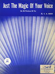 cover: Just The Magic Of Your Voice (Se Mi Parlano Di Te), Cesare Andrea Bixio, Klavier