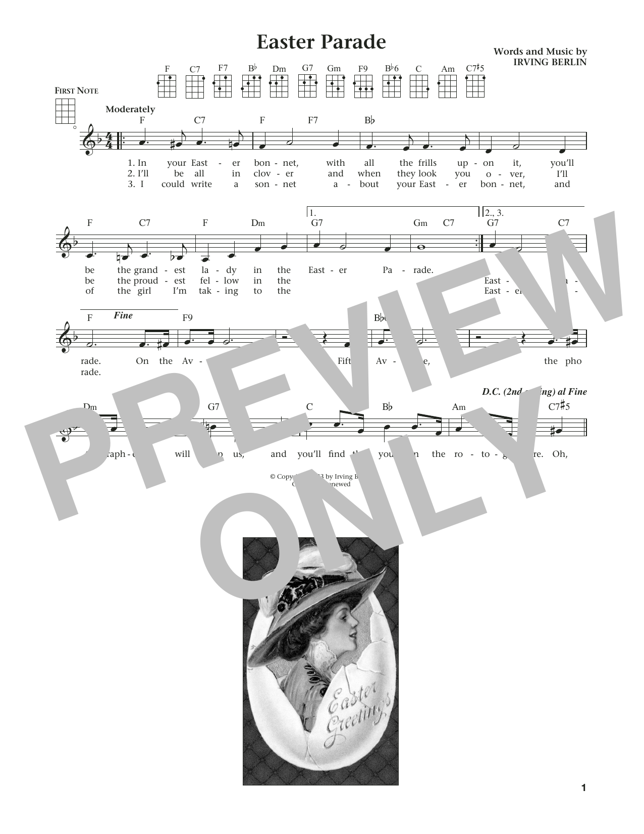 Product gallery: Page 1 of 1 Easter Parade (from The Daily Ukulele) (arr. Liz and Jim Beloff), Irving Berlin