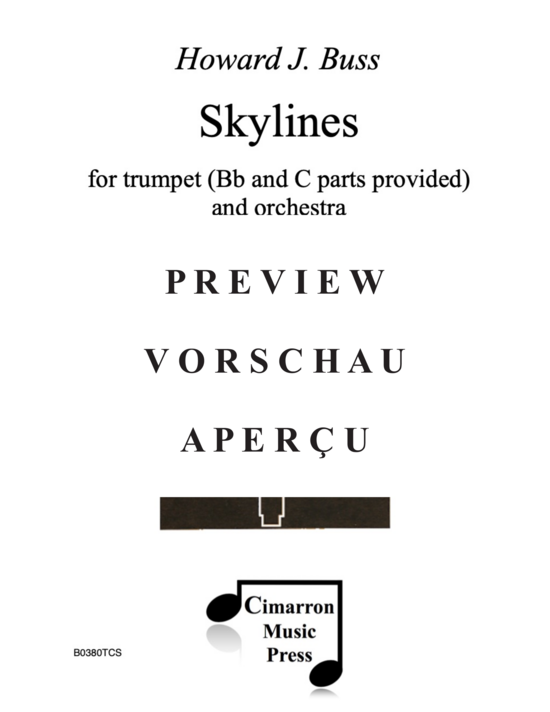 Product gallery: Page 2 of 21 Skylines , , (trumpet in Bb/C and orchestra - complete movement)