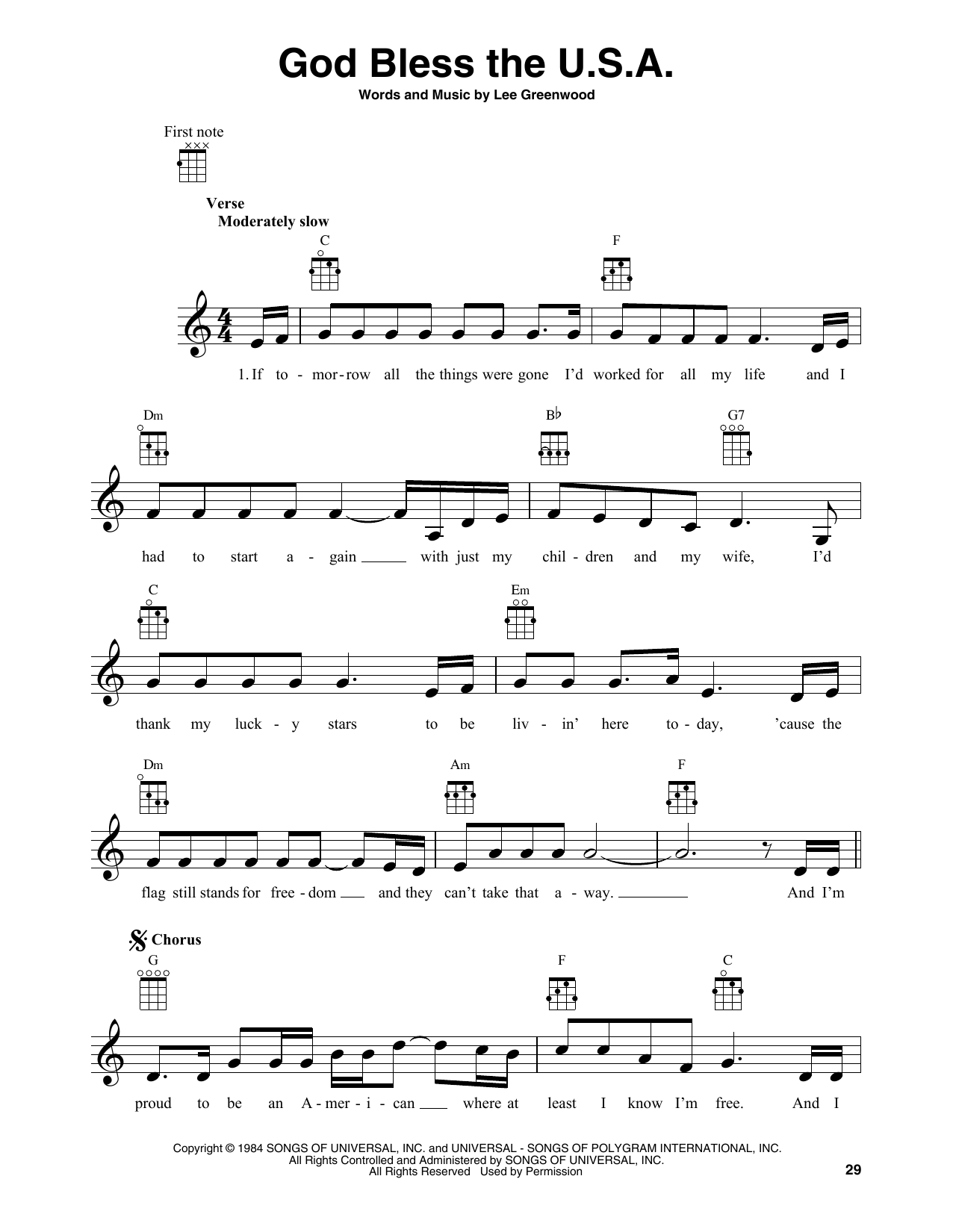 Produktgalerie: Seite 1 von 1 God Bless The U.S.A., Lee Greenwood, Banjo
