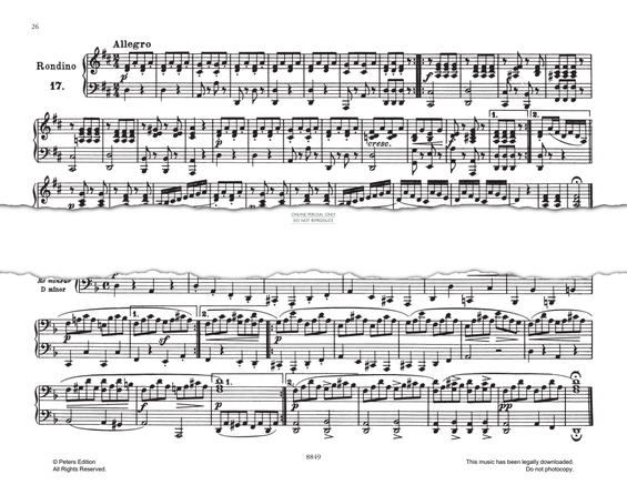 Product picture to: Andante Cantabile In D Minor (No.18 from 'Melodische Übungsstücke Op.149')