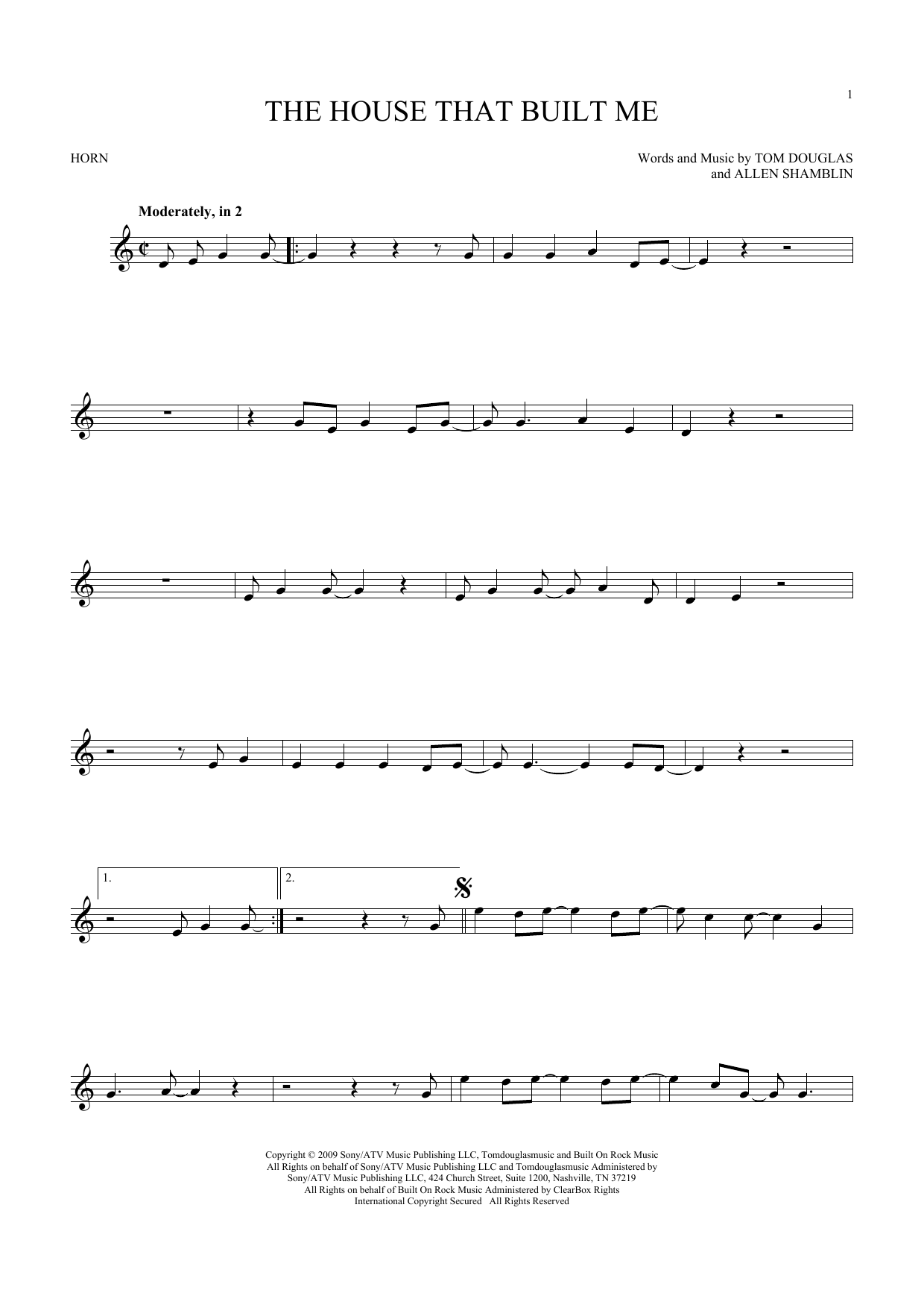 Produktgalerie: Seite 1 von 1 The House That Built Me, Miranda Lambert, Horn