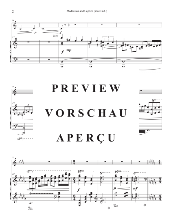 Produktgalerie: Seite 7 von 21 Meditation and Caprice , , (Trompete und Klavier)