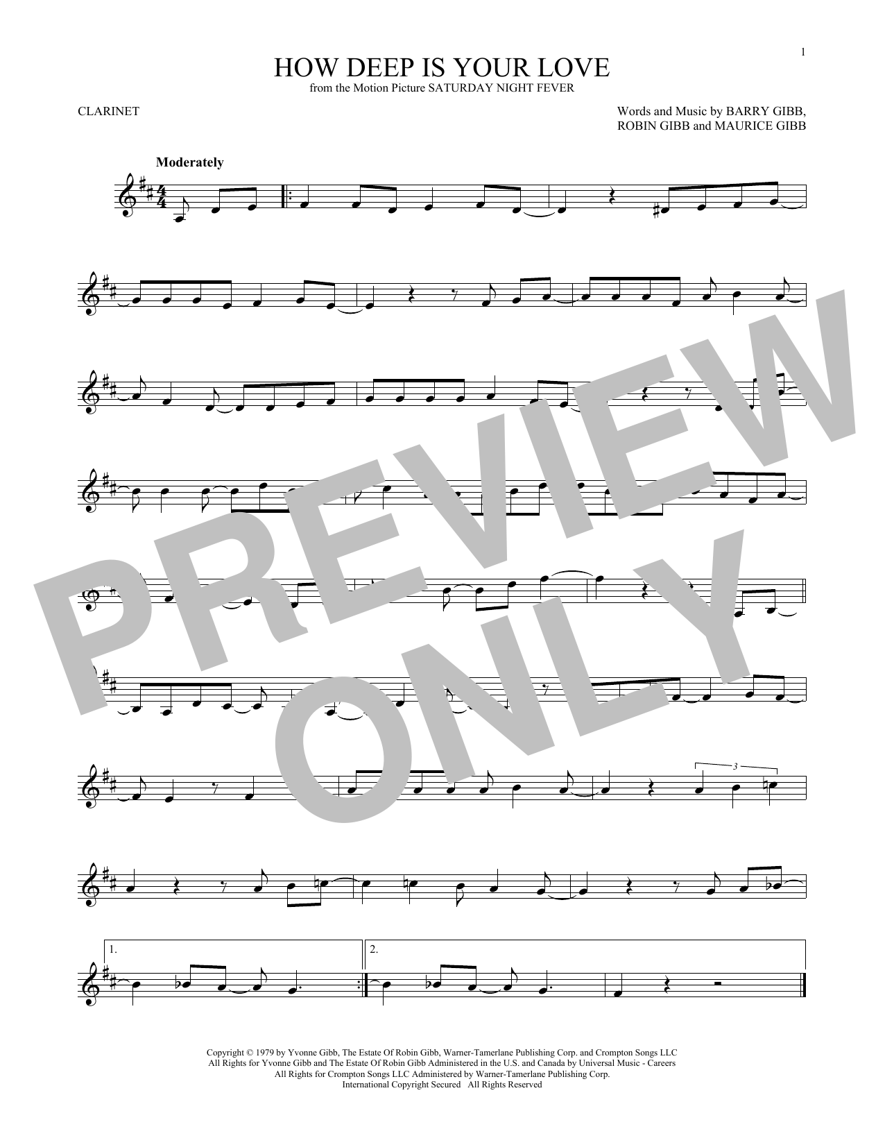 Product gallery: Page 1 of 1 How Deep Is Your Love, The Bee Gees