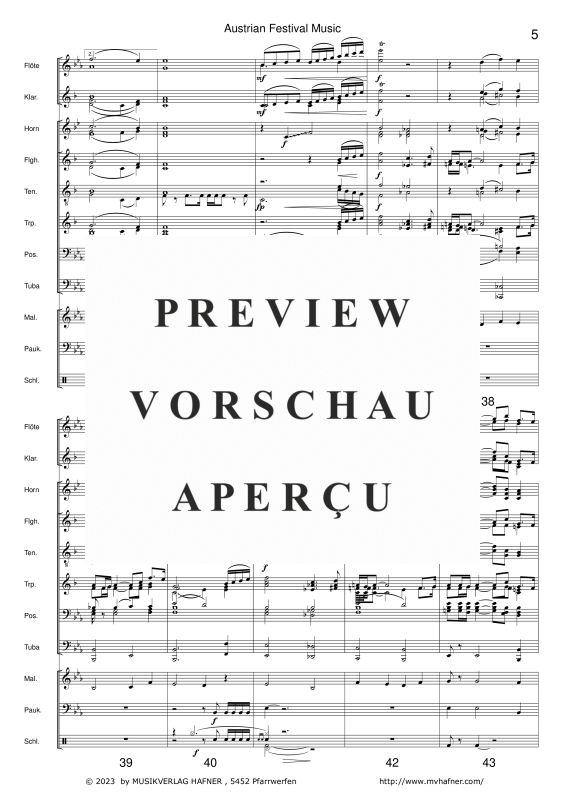 gallery: Austrian Festival Music, , (large wind orchestra)
