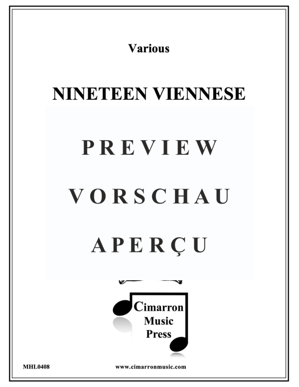 Produktgalerie: Seite 2 von 11 19 Viennese Horn Quartets, Vol. IV, , Horn Quartett