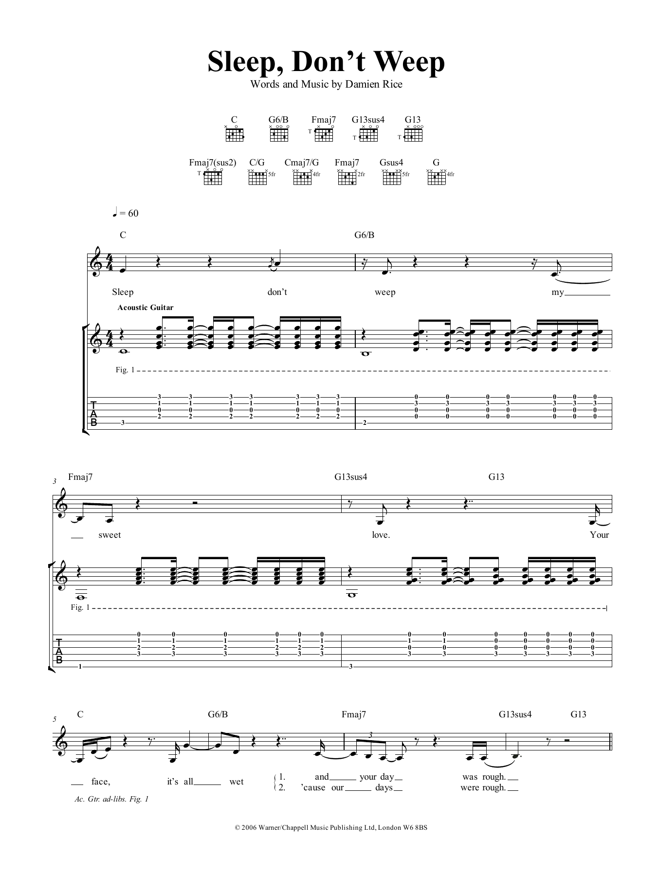 Product gallery: Page 1 of 1 Sleep, Don't Weep, Damien Rice