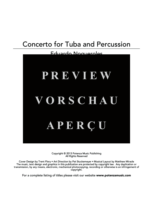 Produktgalerie: Seite 3 von 11 Concerto, , (Tuba Solo + Percussion)