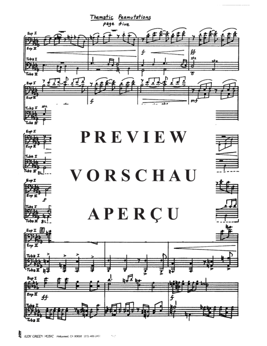 Product gallery: Page 7 of 21 Thematic Permutations , , (Tuba Quartett EETT)