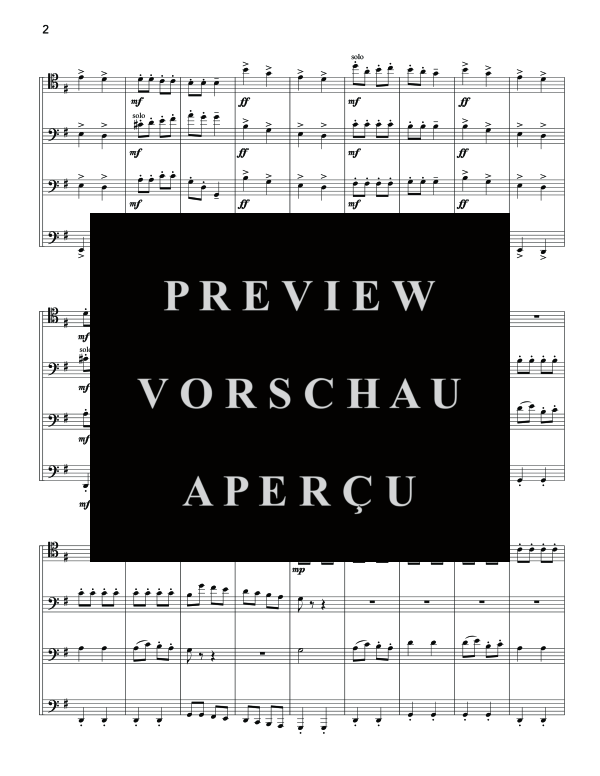 Product gallery: Page 6 of 11 Can-Can, , (Trombone quartet)