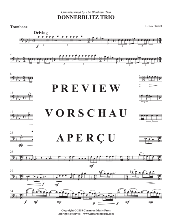 Produktgalerie: Seite 10 von 13 Donnerblitz Trio , , (Blechbläser Trio für Horn in F, Posaune + Tuba)