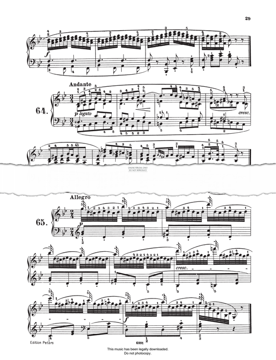 Produktgalerie: Seite 1 von 1 Study (Op. 821, No.64), Carl Czerny, Klavier