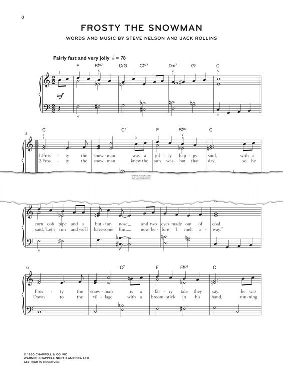 Produktgalerie: Seite 1 von 1 Frosty The Snowman, Steve Nelson, Klavier