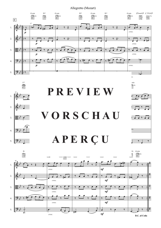 Produktgalerie: Seite 4 von 21 Allegretto , , (Quintett flexible Besetzung)