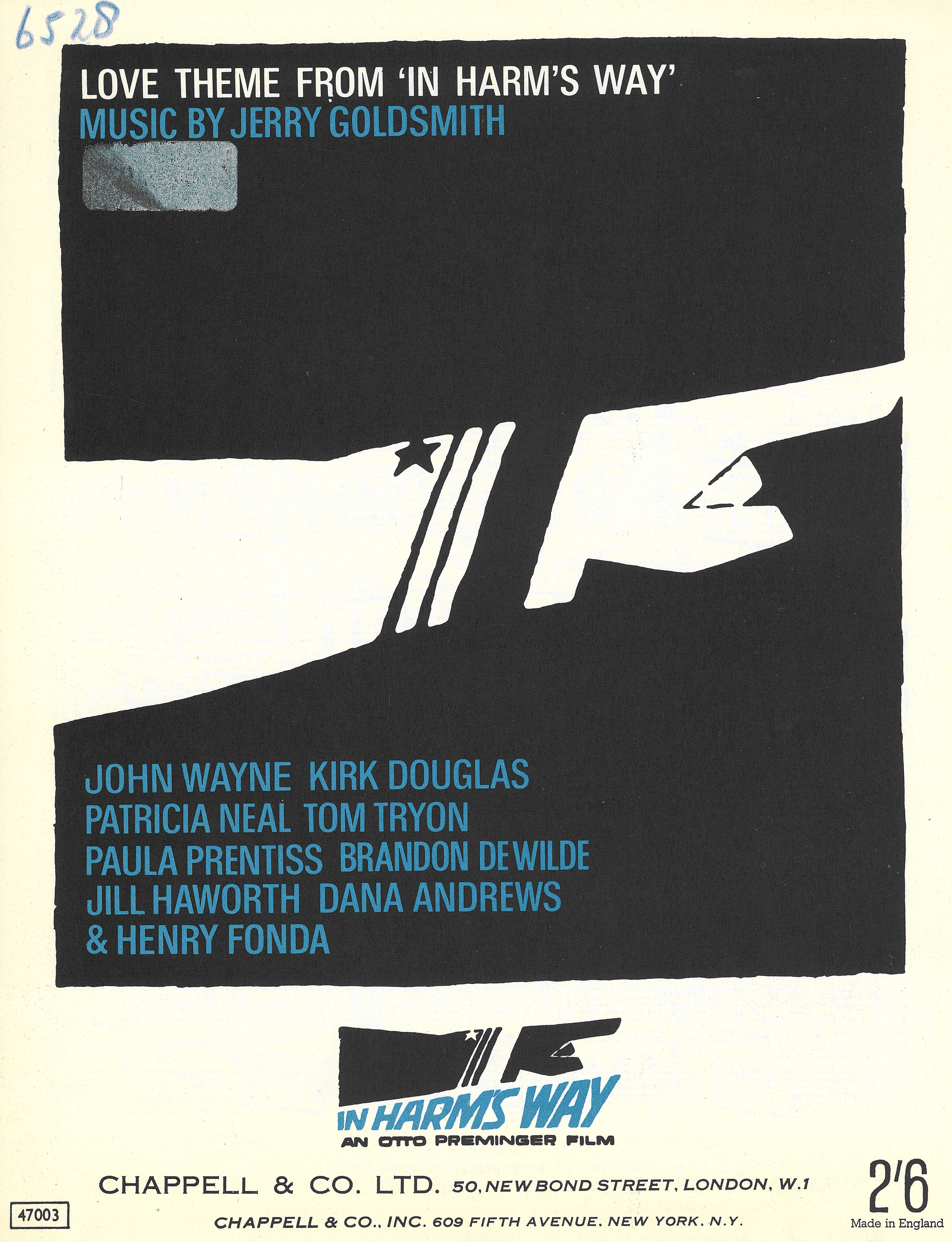 cover: Love Theme from 'In Harm's Way', Jerry Goldsmith, Klavier