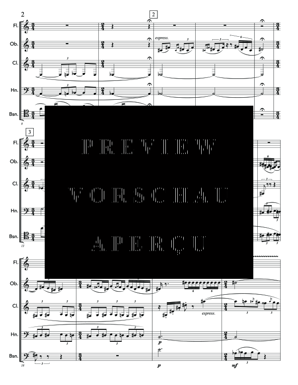 Produktgalerie: Seite 6 von 11 Rite of Spring for, The , , (Holzbläser Quintett)