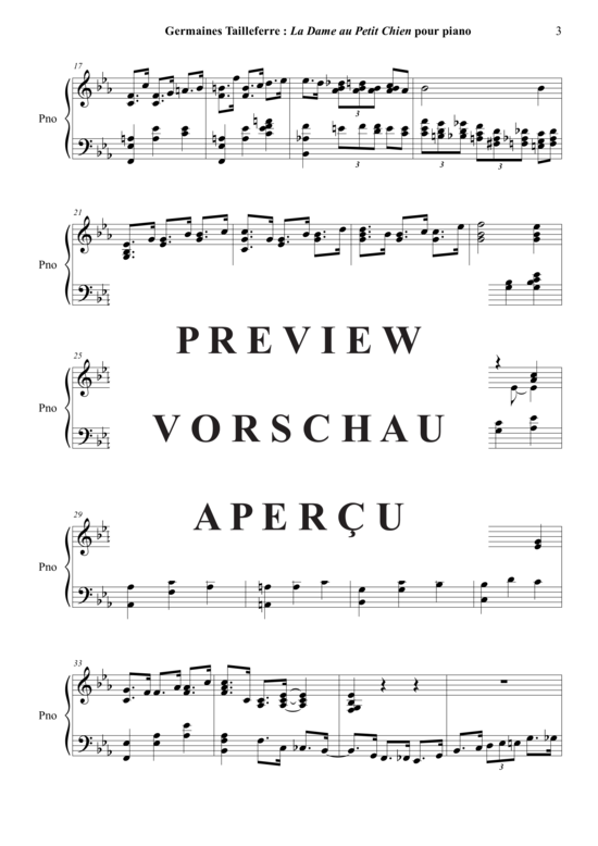 Product gallery: Page 4 of 6 La dame au petit chien , , Piano Solo