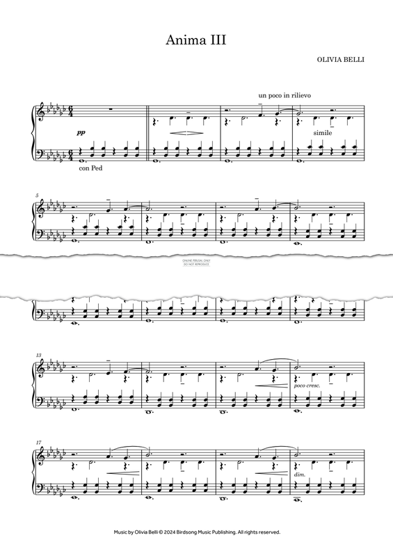 Product gallery: Page 1 of 1 Anima III, Olivia Belli