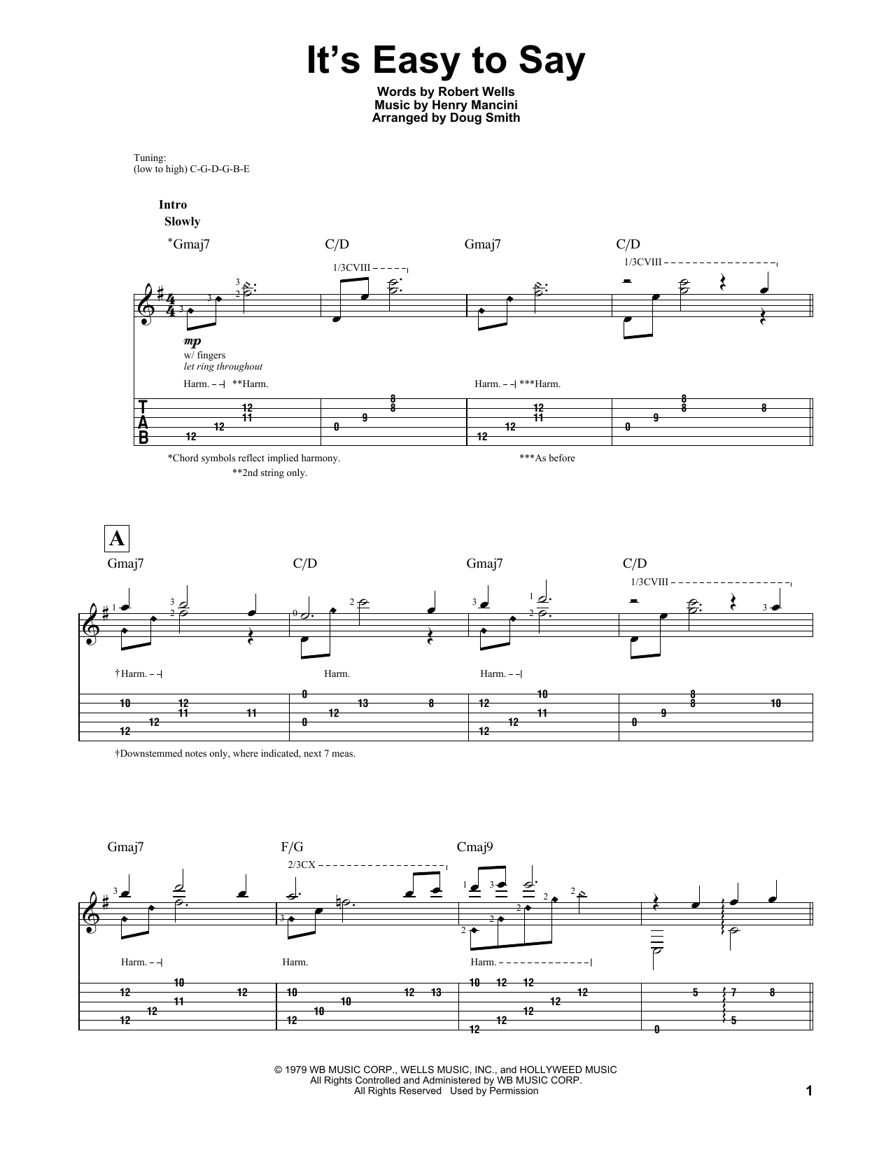 Product picture to: It's Easy To Say (arr. Doug Smith) (from 10)