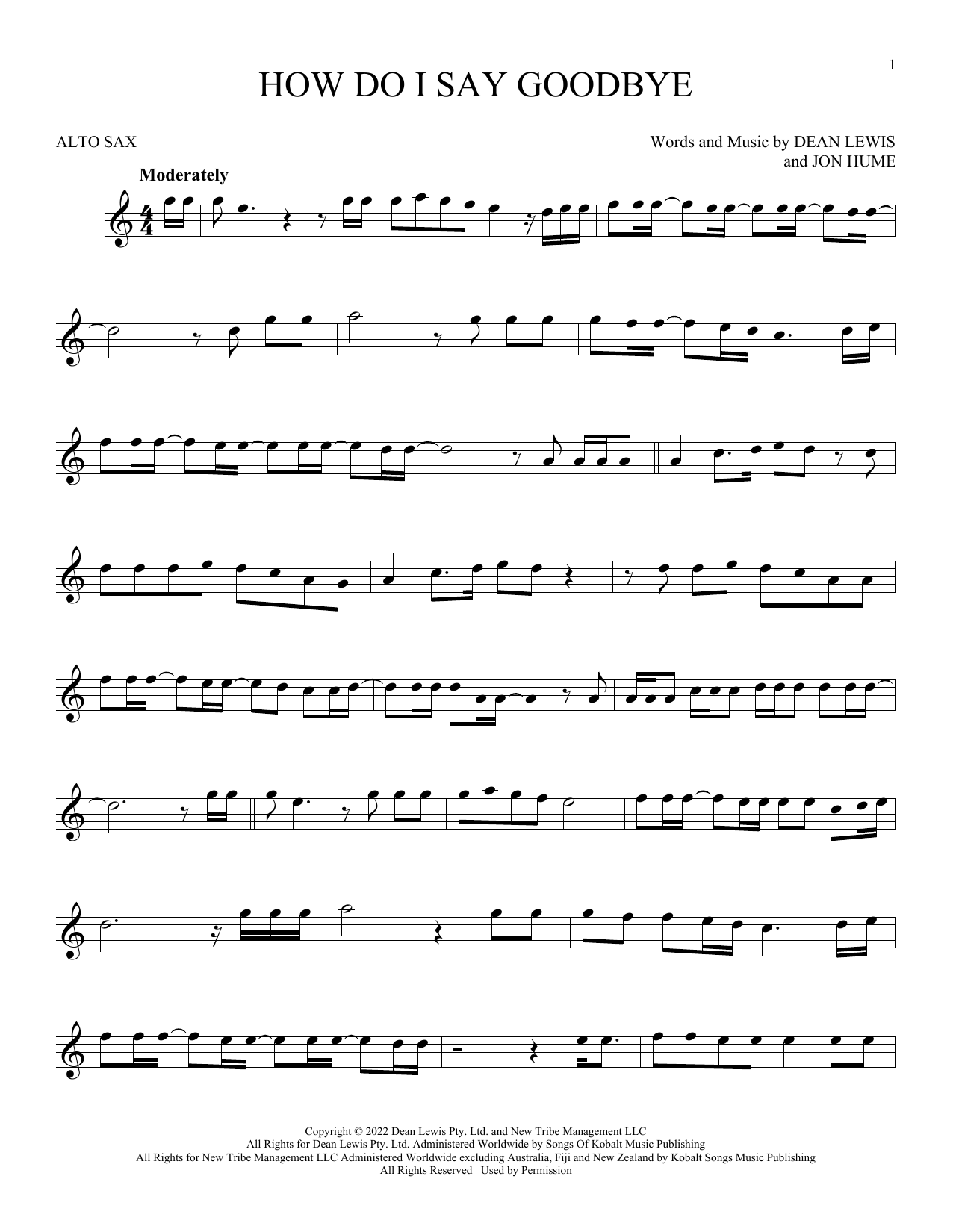 Product gallery: Page 1 of 1 How Do I Say Goodbye, Dean Lewis