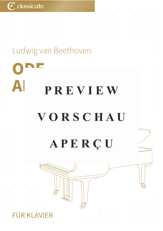 Produktgalerie: Seite 2 von 5 Ode an die Freude - Aus der 9. Sinfonie op. 125 - vereinfachte Klavierfassung, , Klavier Solo