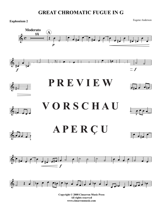 Product gallery: Page 12 of 19 Große Chromatische Fuge , , (Tuba Quartet: 2x Baritone, 2xTuba)