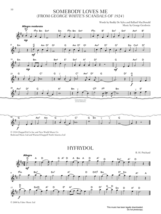 Produktgalerie: Seite 1 von 1 Somebody Loves Me, George Gershwin, Violine