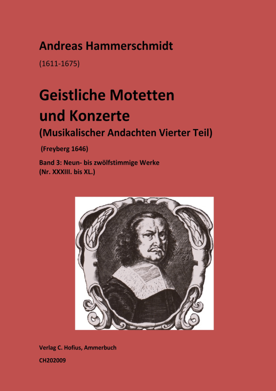 cover: Musikalische Andachten IV. Teil, Bd.3: Geistliche Motetten und Konzerte, , (Gemischter Chor 9-12 stimmig und BC)