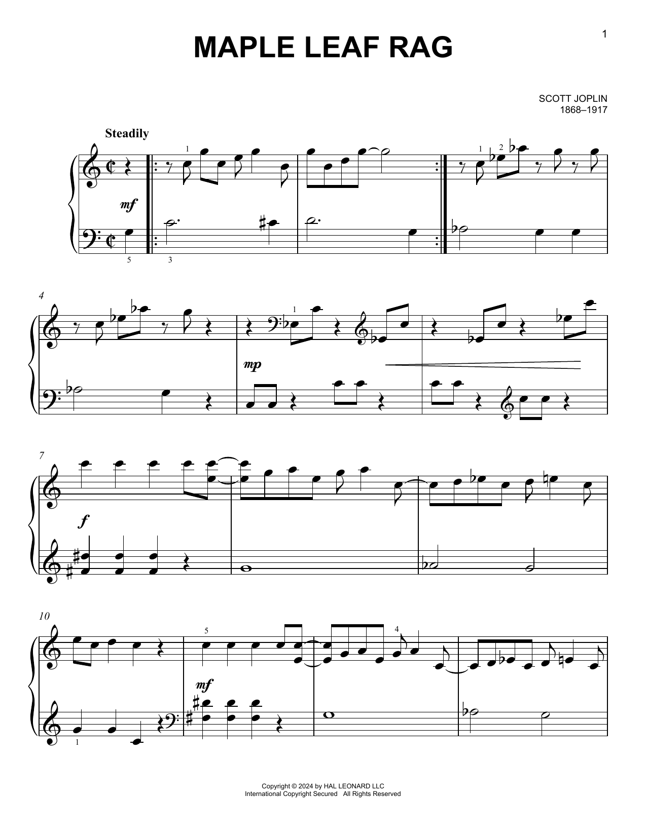 Product picture to: Maple Leaf Rag