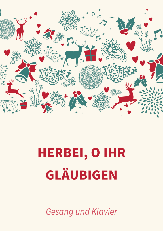 cover: Herbei, o ihr Gläubigen, , (Gesang und Klavier)