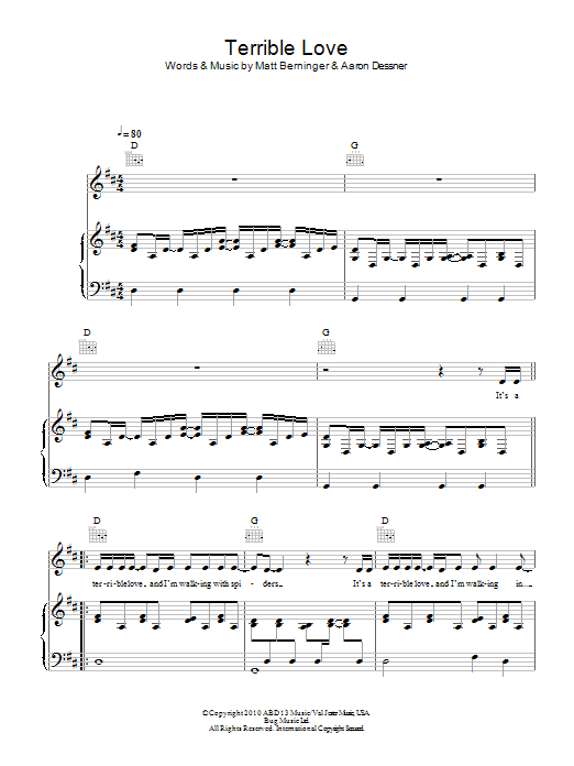 Produktgalerie: Seite 1 von 1 Terrible Love, Birdy, Gesang, Gitarre, Klavier