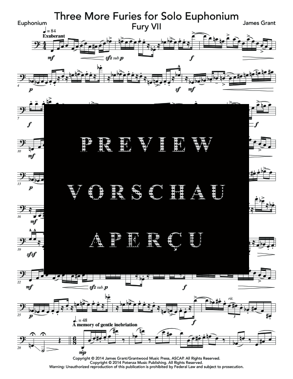 Product gallery: Page 6 of 11 Three More Furies, , (Euphonium Solo)