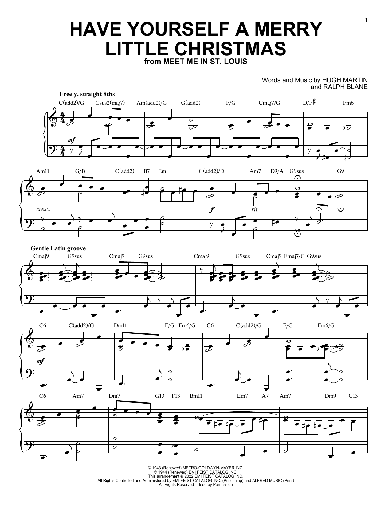 Produktbild zu: Have Yourself A Merry Little Christmas [Jazz version] (arr. Brent Edstrom)