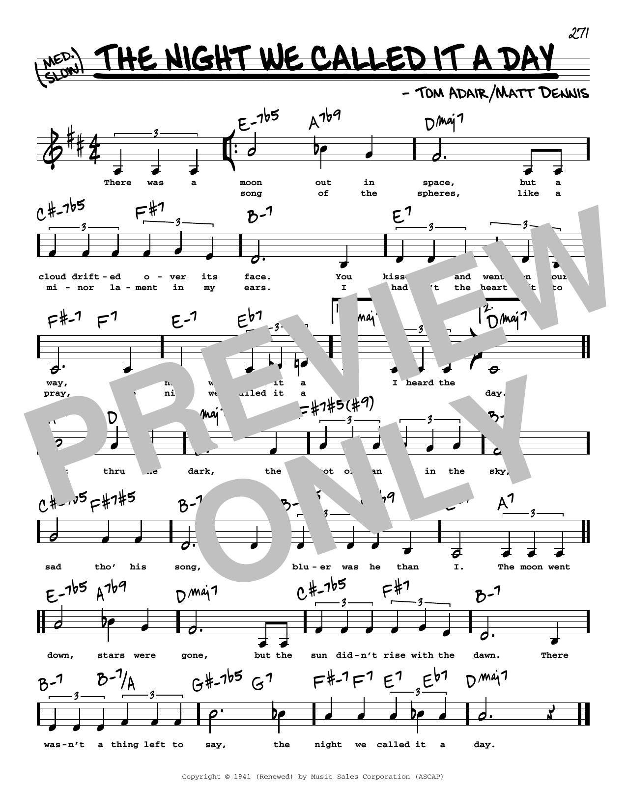 Produktbild zu: The Night We Called It A Day (Low Voice)