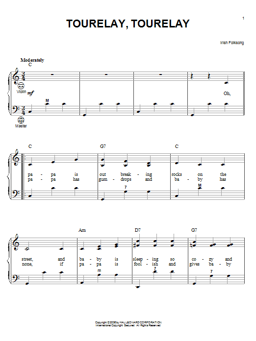 Product gallery: Page 1 of 1 Tourelay, Tourelay, Irish Folksong