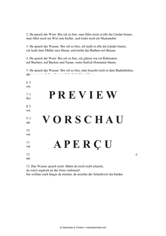 Product gallery: Page 3 of 3 Ich weiß mir ein Liedlein, hübsch und fein , , Piano and Voice