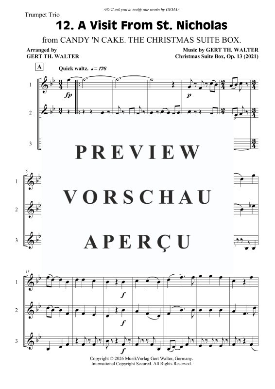 Produktgalerie: Seite 2 von 6 A Visit From St. Nicholas, , Trompeten Trio
