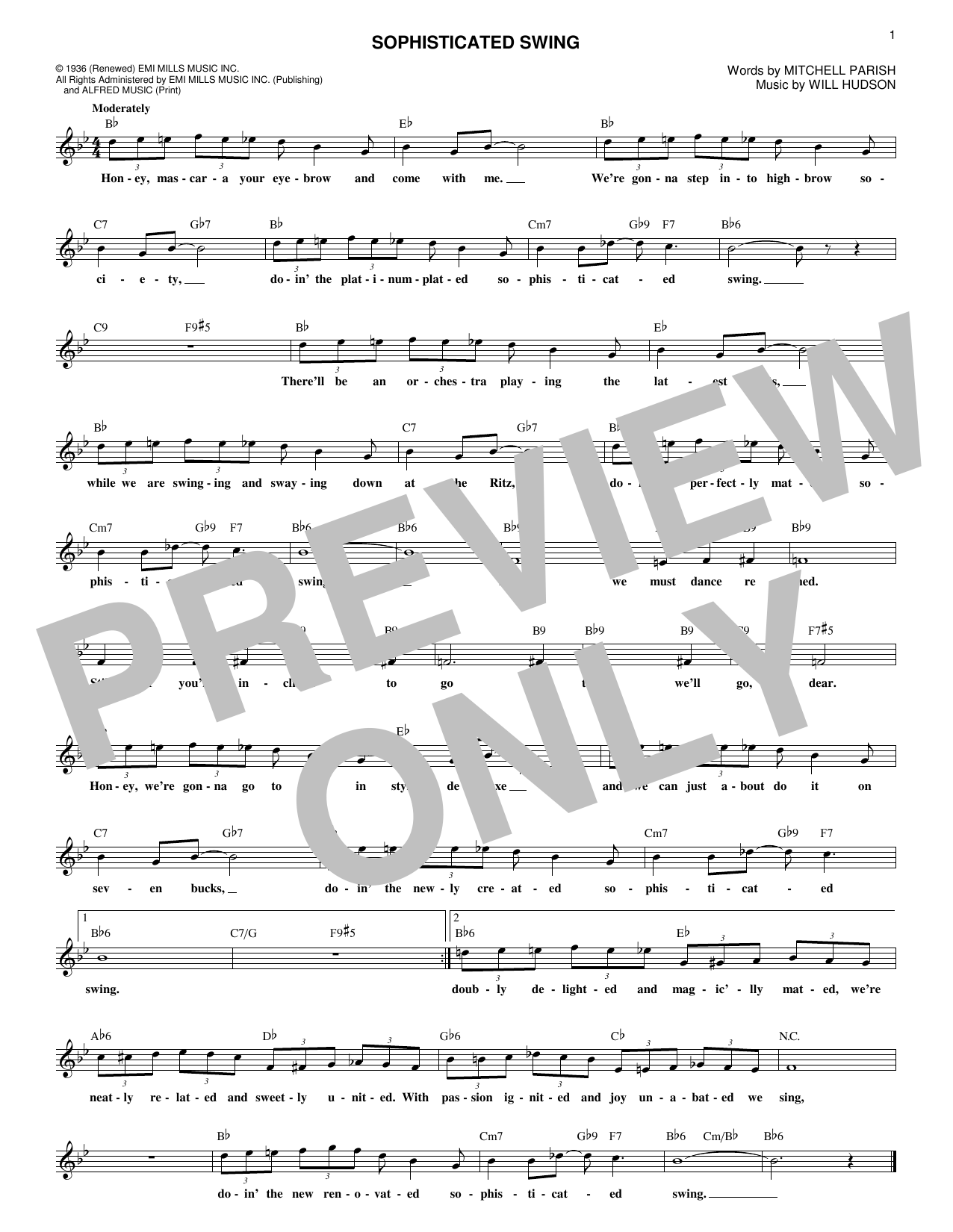 Produktbild zu: Sophisticated Swing