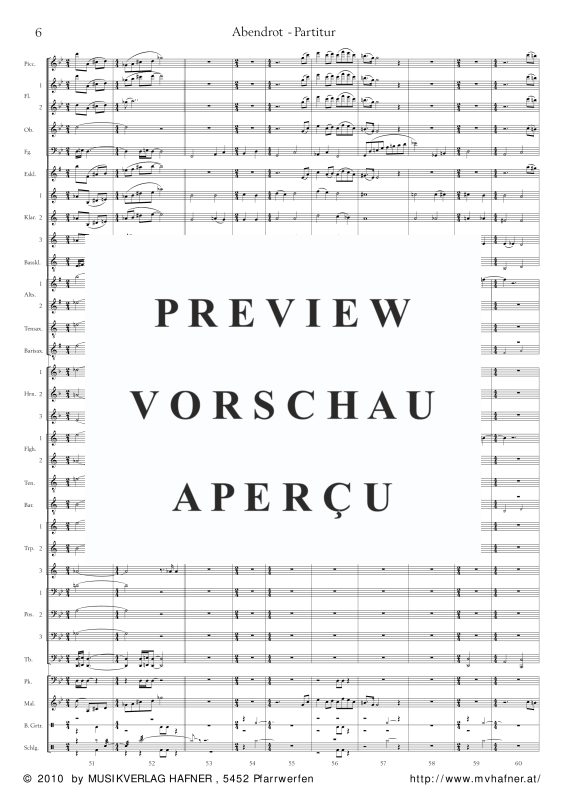 Product gallery: Page 11 of 11 Abendrot, , (large wind orchestra)
