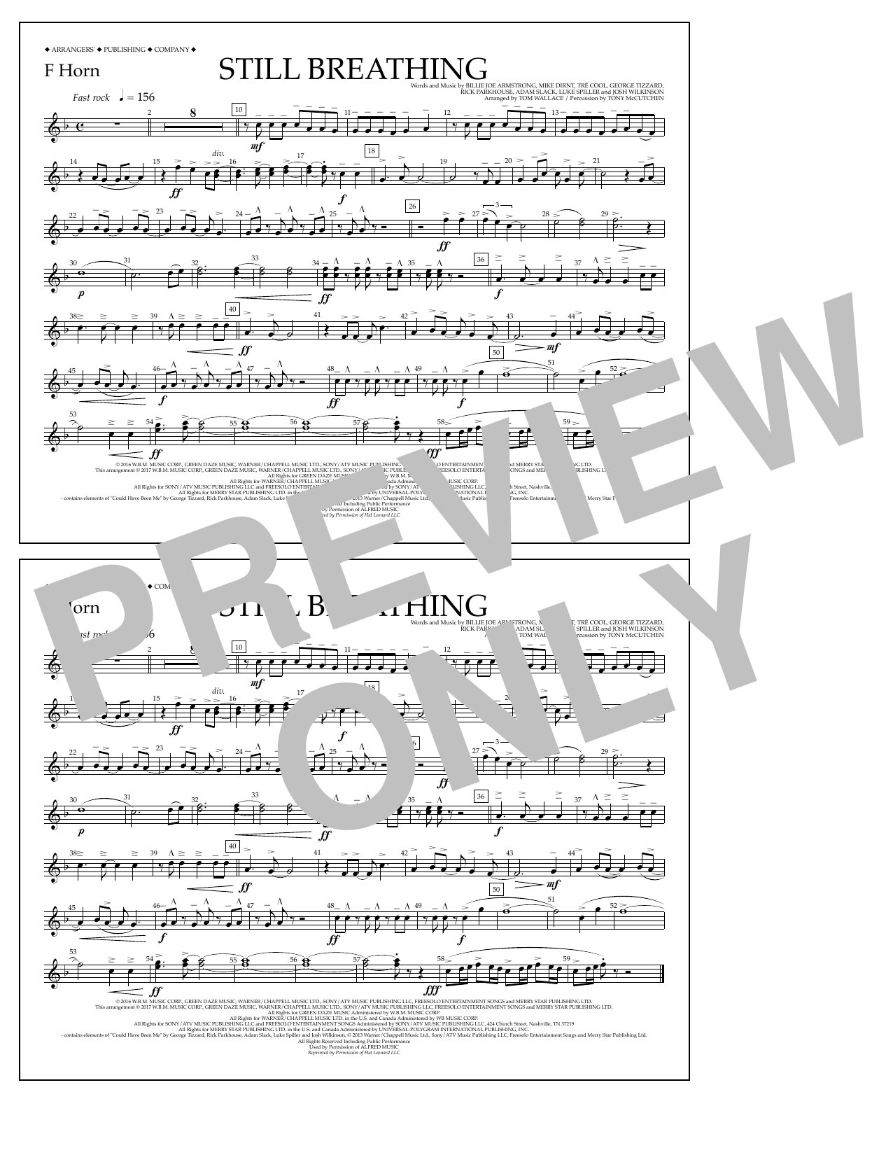 Product picture to: Still Breathing - F Horn