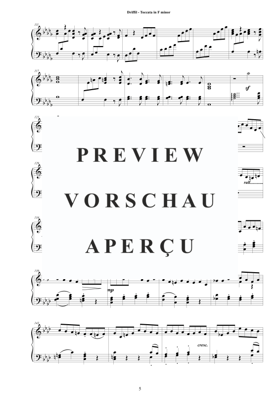 Produktgalerie: Seite 6 von 9 Toccata in F Minor, , Cembalo Solo