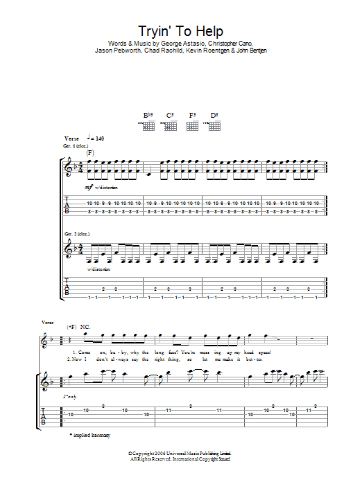 Produktgalerie: Seite 1 von 1 Tryin' To Help, Orson, Gitarre