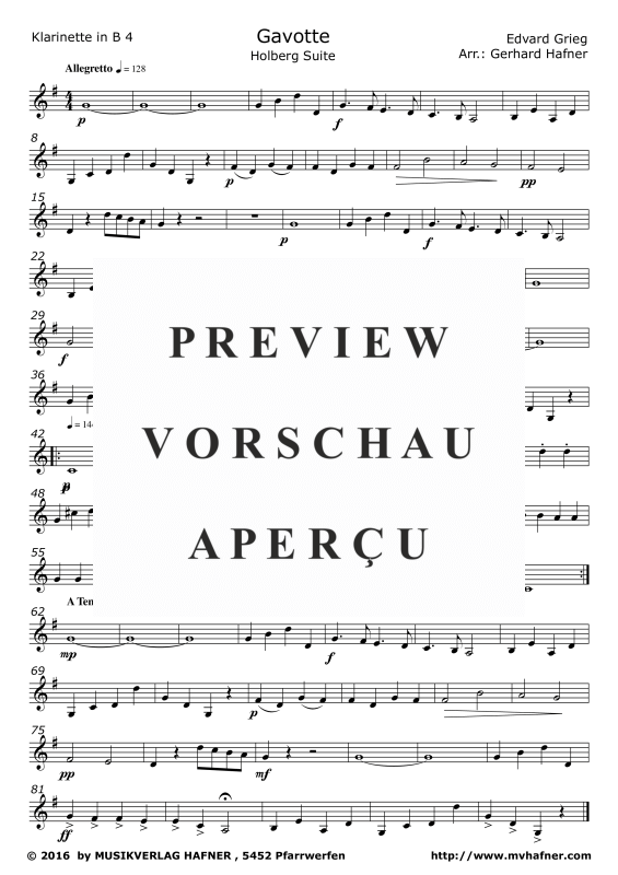 gallery: Gavotte, , (Clarinet Quintet)