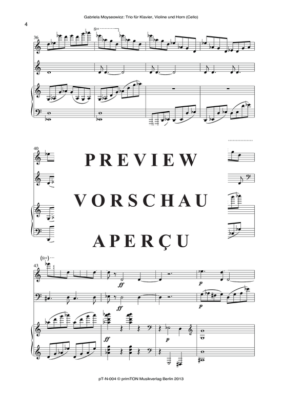 Product gallery: Page 9 of 21 TRIO, , piano, violin and horn/cello