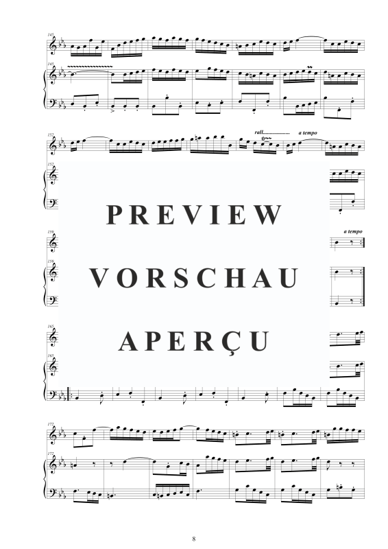 Product gallery: Page 9 of 11 Flute Sonata No. 2 in E flat BWV 1031, , Flute and Harpsichord/Piano