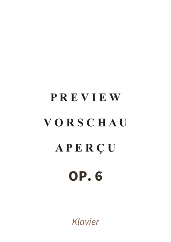 Product gallery: Page 3 of 10 Vier Lieder für das Pianoforte, op. 6 , , Piano Solo