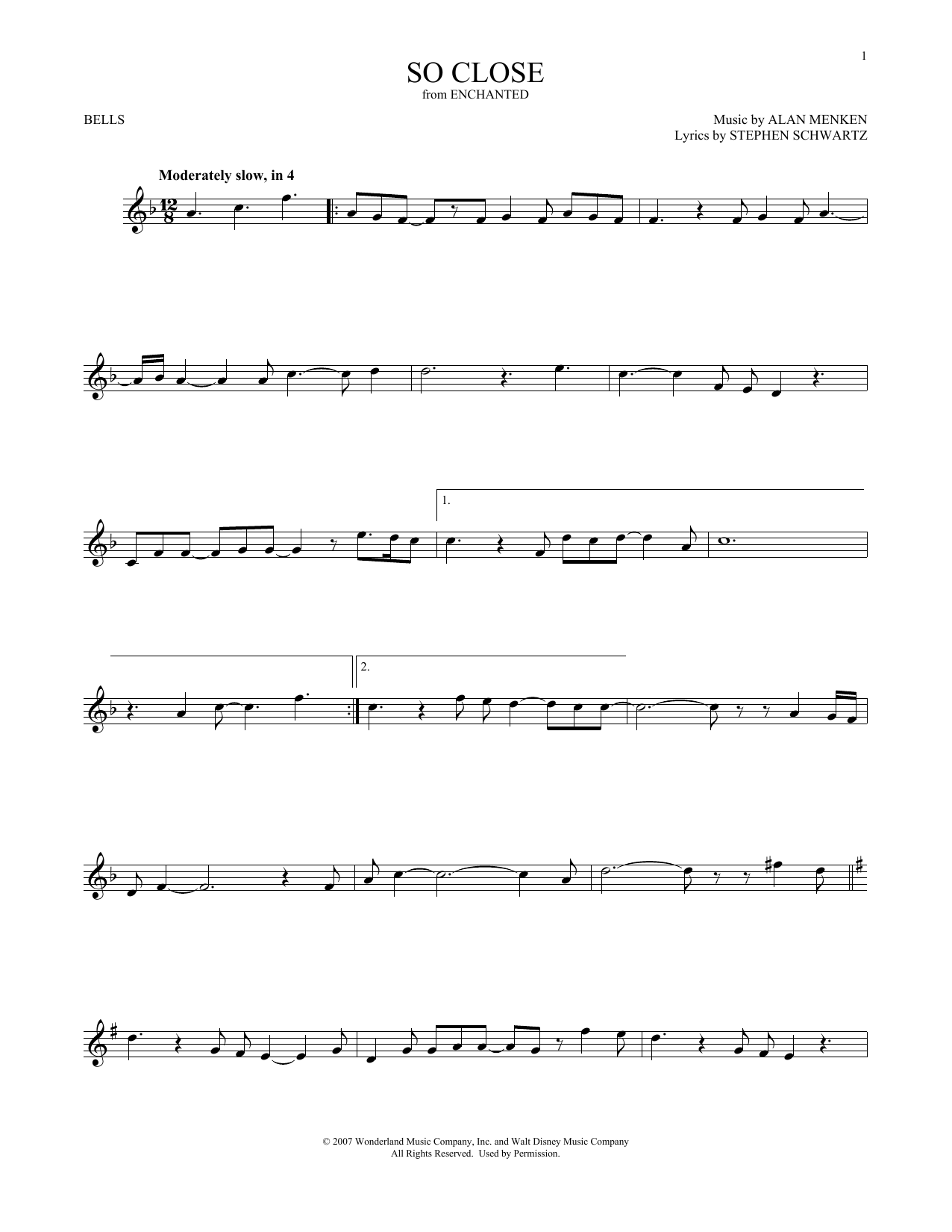 Produktgalerie: Seite 1 von 1 So Close (from Enchanted), Jon McLaughlin, Percussion