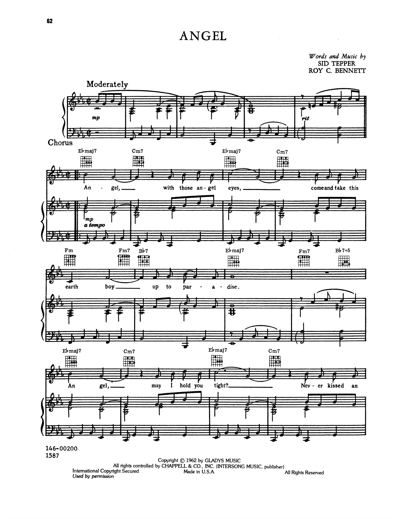Produktgalerie: Seite 1 von 1 Angel (from Follow That Dream), Elvis Presley, Gesang, Gitarre, Klavier