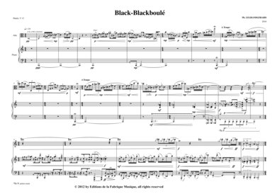 Product picture to: Black Blackboulé Philippe Legrandgérard