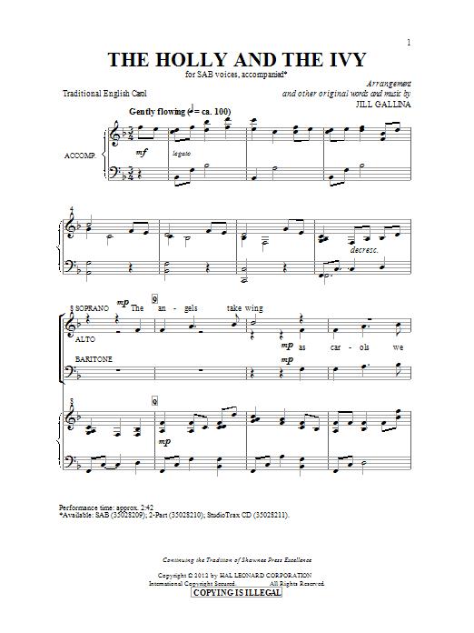 Produktbild zu: The Holly And The Ivy